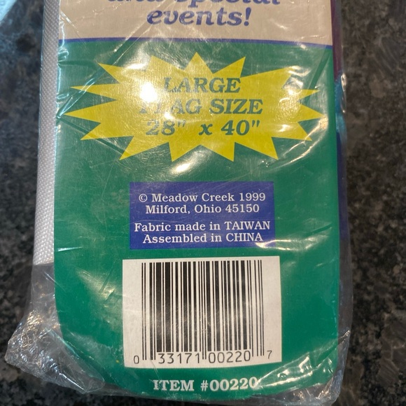 Vtg Meadow Creak Sculpted Flag Christmas Holiday Snowman Large Size 28 x 40" NEW - Picture 5 of 6